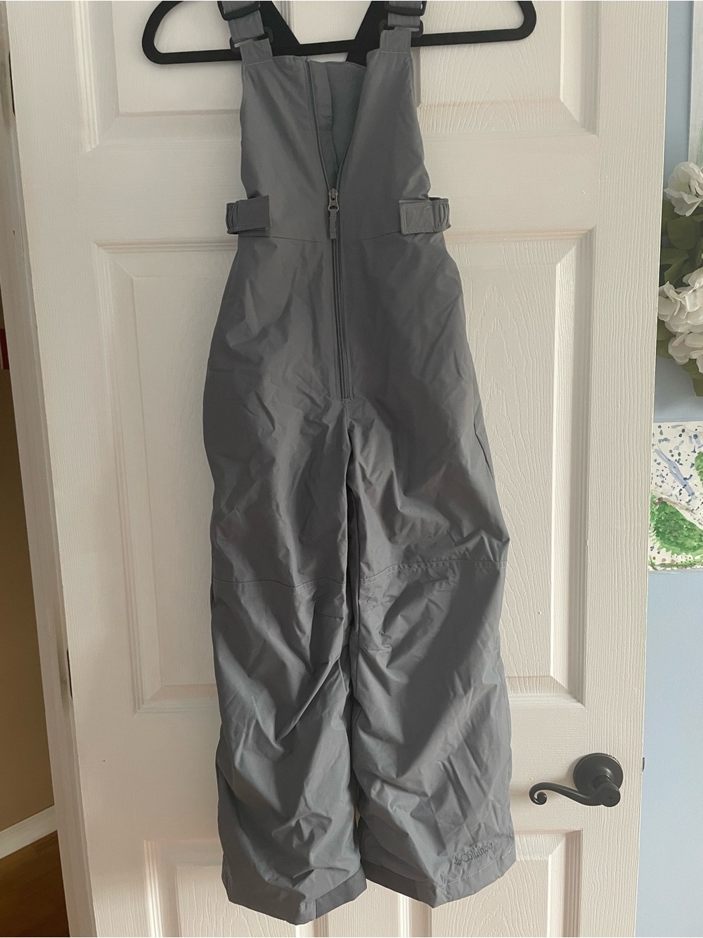 Columbia Gray Snow Bib Overalls for Boys or Girls-Size Small (8)